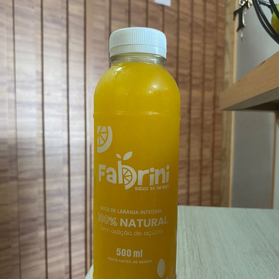 Galão de suco de laranja Fabrini de 5 litros